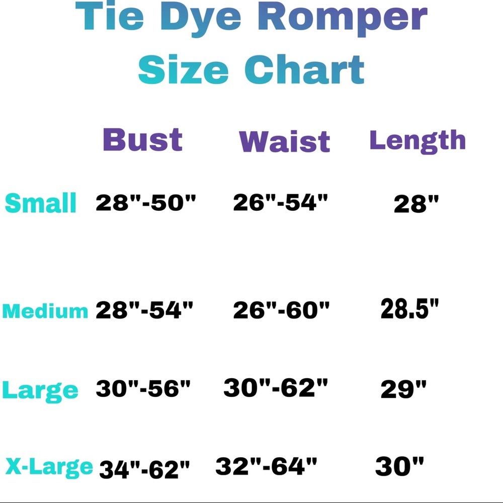 NEW Tie Dye Romper - Picture 7 of 7